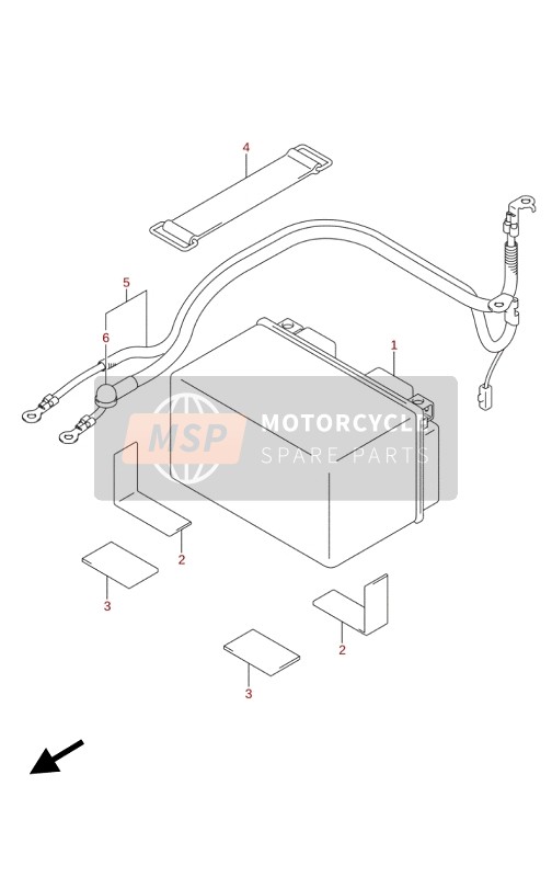 Suzuki GSX-S1000(A)(ZA) 2020 Batteria per un 2020 Suzuki GSX-S1000(A)(ZA)