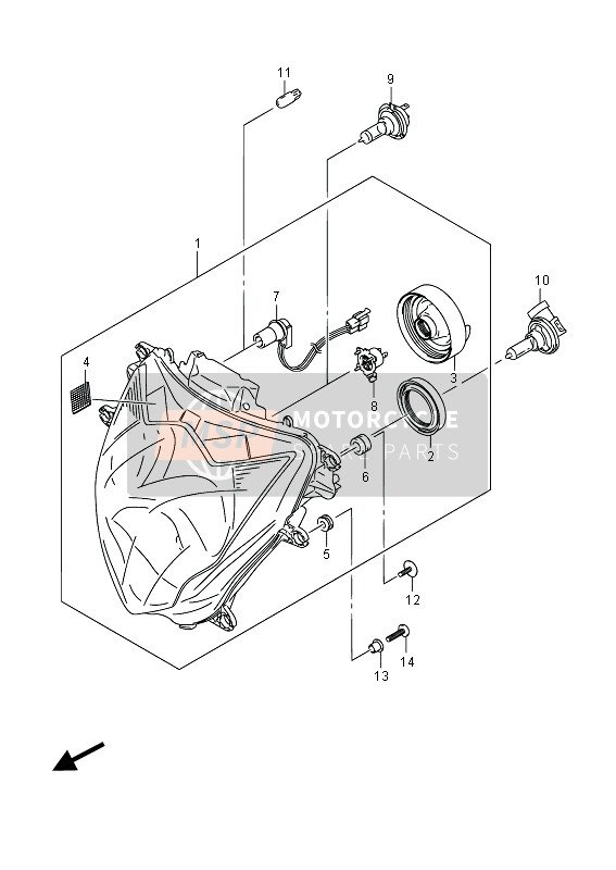 Lámpara De Cabeza (GSX-R750UF)