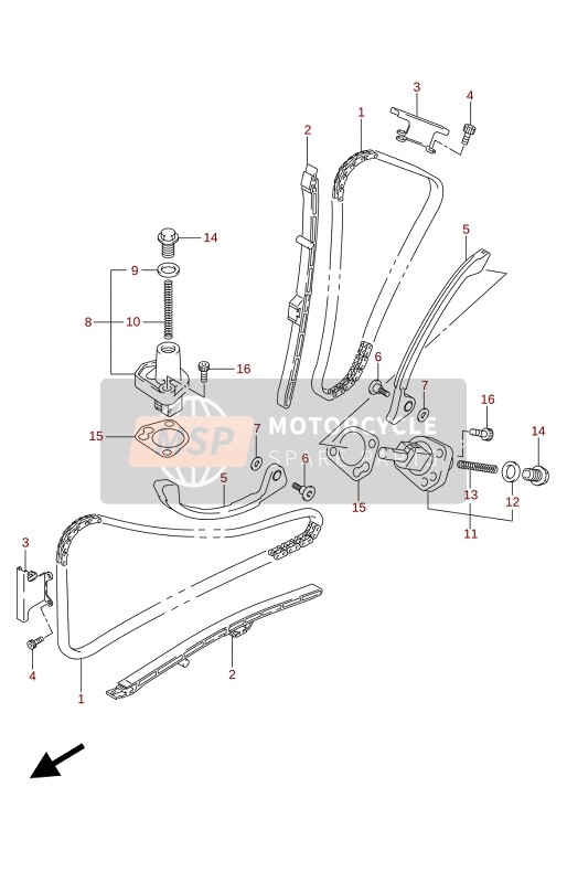 Suzuki SV650(A)(XA) 2020 CAM CHAIN for a 2020 Suzuki SV650(A)(XA)