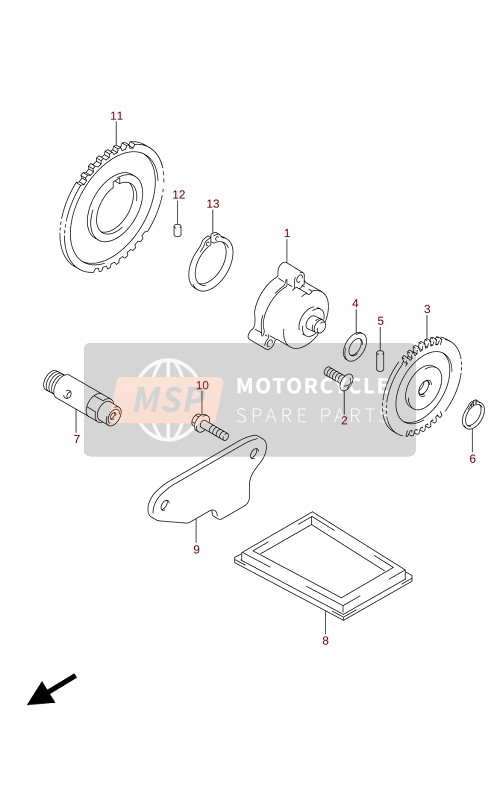 Suzuki SV650(A)(XA) 2020 Oliepomp voor een 2020 Suzuki SV650(A)(XA)