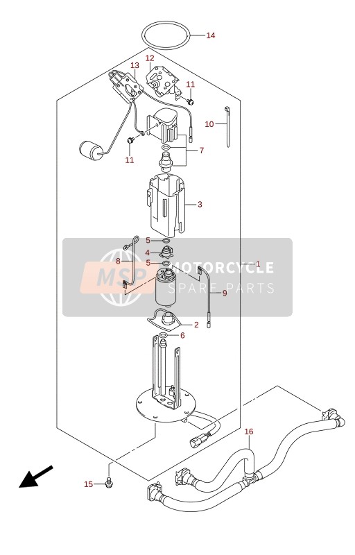 Suzuki SV650(A)(XA) 2020 FUEL PUMP for a 2020 Suzuki SV650(A)(XA)