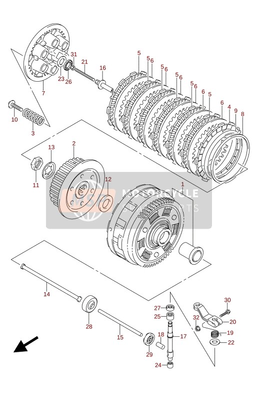 Suzuki SV650(A)(XA) 2020 CLUTCH for a 2020 Suzuki SV650(A)(XA)