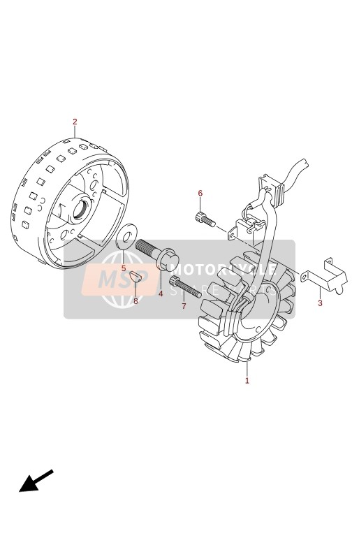 Suzuki SV650(A)(XA) 2020 Magneten voor een 2020 Suzuki SV650(A)(XA)