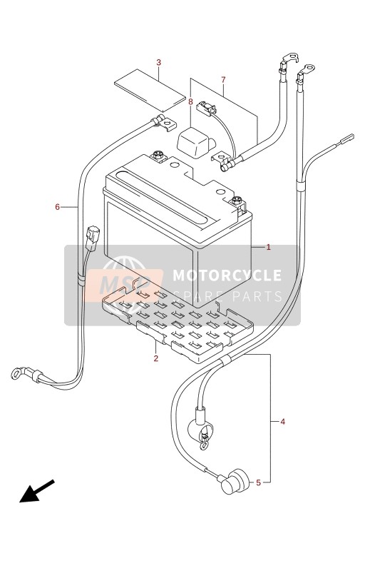 Suzuki SV650(A)(XA) 2020 Batería para un 2020 Suzuki SV650(A)(XA)