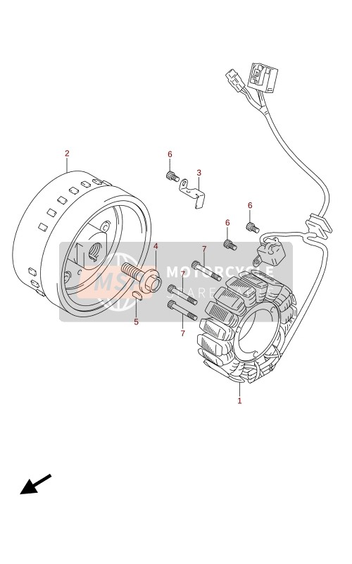 Suzuki DL1050RC - RQ V-STROM 2021 Magneten voor een 2021 Suzuki DL1050RC - RQ V-STROM