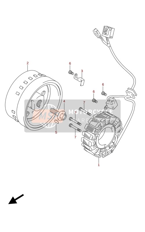 Suzuki DL1050(UQ)(WQ)(UC)(WC) V-STROM 2021 Aimants pour un 2021 Suzuki DL1050(UQ)(WQ)(UC)(WC) V-STROM