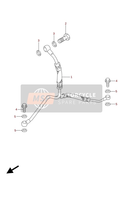 Suzuki DR650SE 2021 Tubería de petróleo para un 2021 Suzuki DR650SE