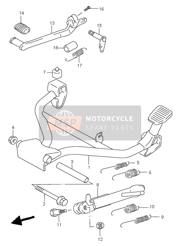 Suzuki GSX750 1998 Stand for a 1998 Suzuki GSX750