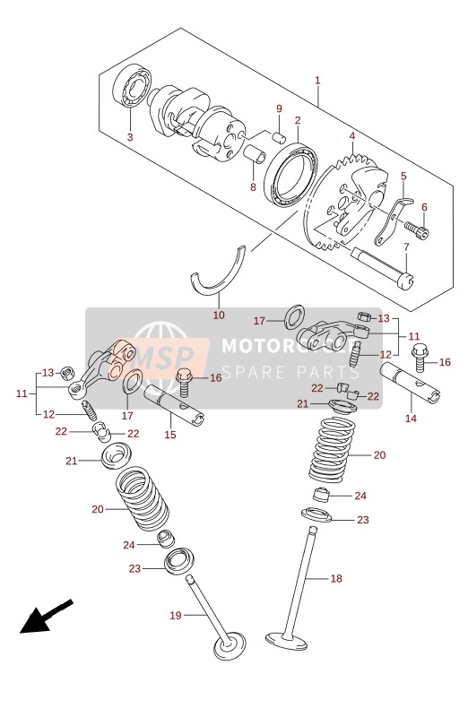 Suzuki GL150RLA 2021 Camshaft valve for a 2021 Suzuki GL150RLA
