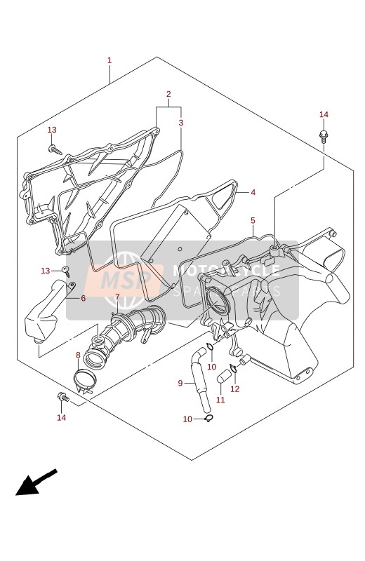 Suzuki GL150RLA 2021 Luchtfilter voor een 2021 Suzuki GL150RLA