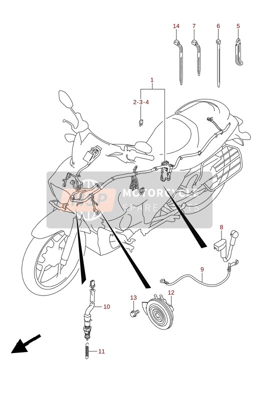 Suzuki GL150RLA 2021 Faisceau de câblage pour un 2021 Suzuki GL150RLA