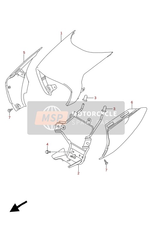 Suzuki GL150RLA 2021 Cubierta del faro para un 2021 Suzuki GL150RLA