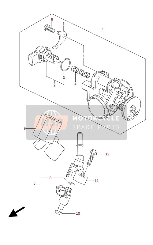 Suzuki GSX-R125RLZ 2021 THROTTLE BODY for a 2021 Suzuki GSX-R125RLZ