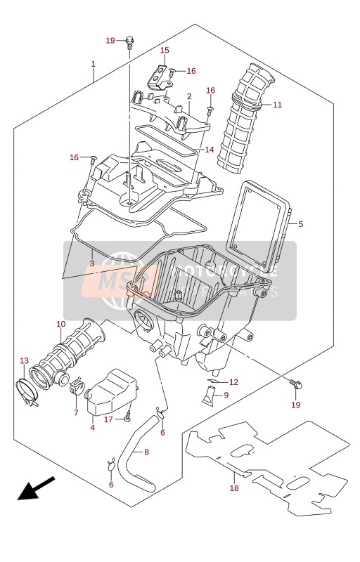 Suzuki GSX-R125RLZ 2021 Filtro de aire para un 2021 Suzuki GSX-R125RLZ