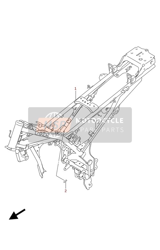 Suzuki GSX-R125RLZ 2021 Frame voor een 2021 Suzuki GSX-R125RLZ