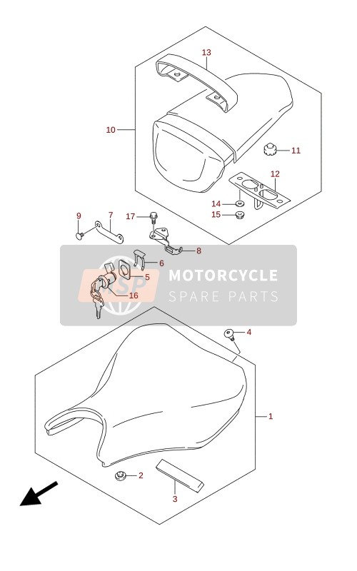 Suzuki GSX-R125RLZ 2021 SEAT for a 2021 Suzuki GSX-R125RLZ