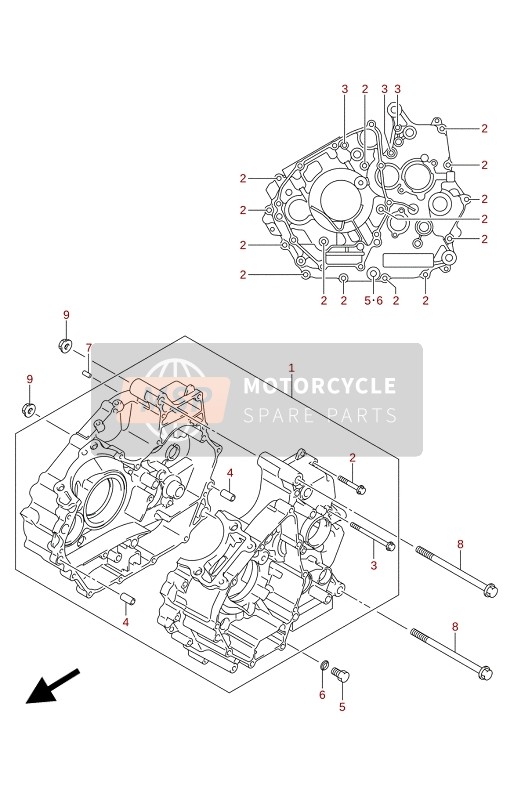 Suzuki GSX-R125XA 2021 CRANKCASE for a 2021 Suzuki GSX-R125XA