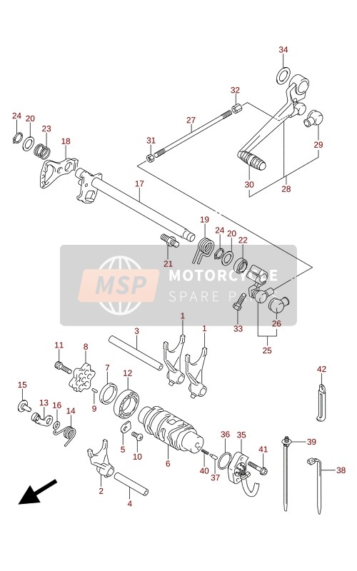 Suzuki GSX-R125XA 2021 Cambio de marchas para un 2021 Suzuki GSX-R125XA