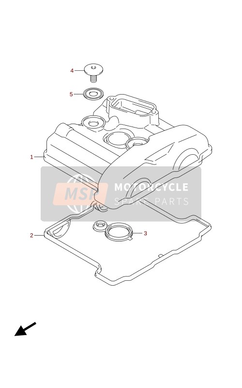 Suzuki GSX-S125XA 2021 ZYLINDERKOPFABDECKUNG für ein 2021 Suzuki GSX-S125XA