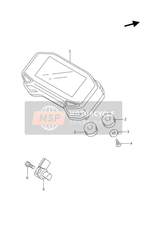 Suzuki GSX-S125XA 2021 Compteur De Vitesse pour un 2021 Suzuki GSX-S125XA