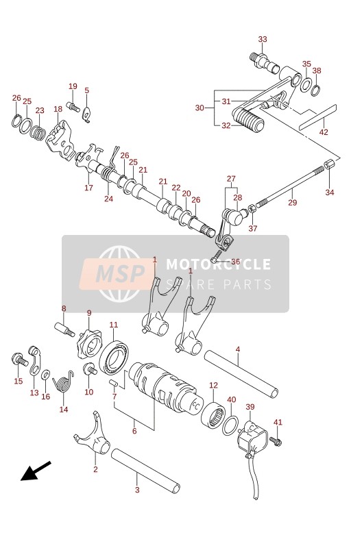 Suzuki GSX-S750A(ZA)(WQ)(WQZ)(UQ)(UQZ) 2021 Cambio de marchas para un 2021 Suzuki GSX-S750A(ZA)(WQ)(WQZ)(UQ)(UQZ)