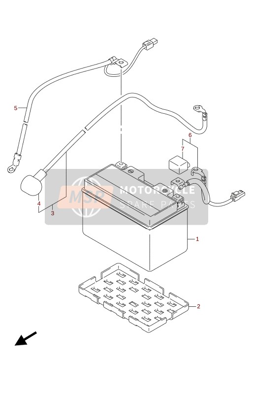 Suzuki GSX-S750A(ZA)(WQ)(WQZ)(UQ)(UQZ) 2021 Batterie für ein 2021 Suzuki GSX-S750A(ZA)(WQ)(WQZ)(UQ)(UQZ)