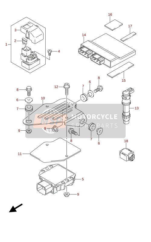 Suzuki GSX-S750A(ZA)(WQ)(WQZ)(UQ)(UQZ) 2021 Impianto Elettrico (GSX-S750A,GSX-S750ZA) per un 2021 Suzuki GSX-S750A(ZA)(WQ)(WQZ)(UQ)(UQZ)