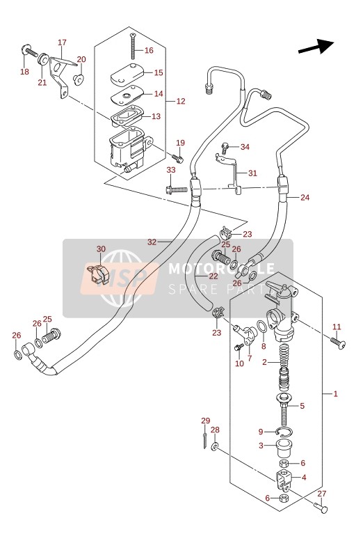 REAR MASTER CYLINDER