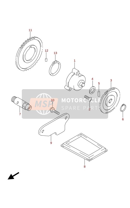 Suzuki SV650A(AU)(XA)(XAU) 2021 ÖLPUMPE für ein 2021 Suzuki SV650A(AU)(XA)(XAU)