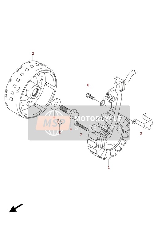 Suzuki SV650A(AU)(XA)(XAU) 2021 MAGNETO for a 2021 Suzuki SV650A(AU)(XA)(XAU)