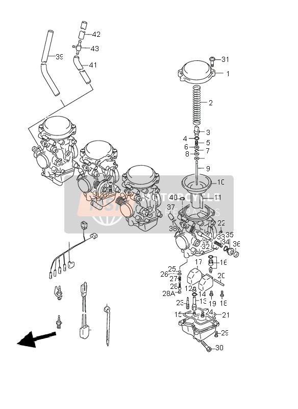 Suzuki GSX750F 1998 Carburettor for a 1998 Suzuki GSX750F