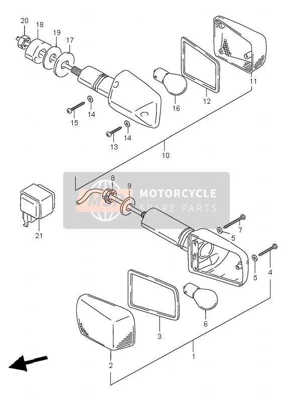 Lampe de clignotant (E17)