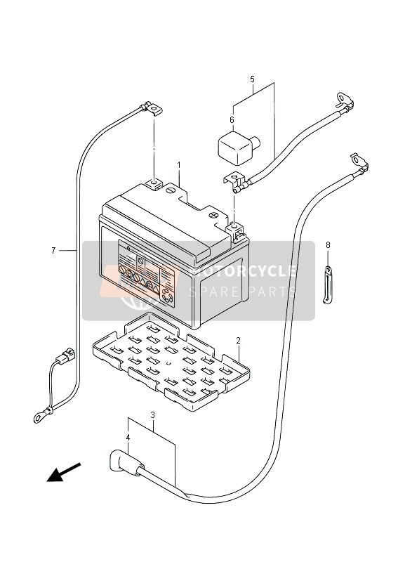 Suzuki GSX-R1000Z 2014 Battery (GSX-R1000ZUF) for a 2014 Suzuki GSX-R1000Z