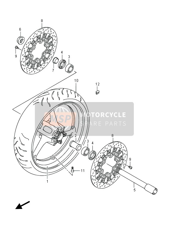 Roue avant