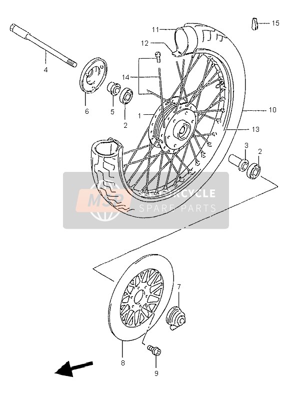 Roue avant