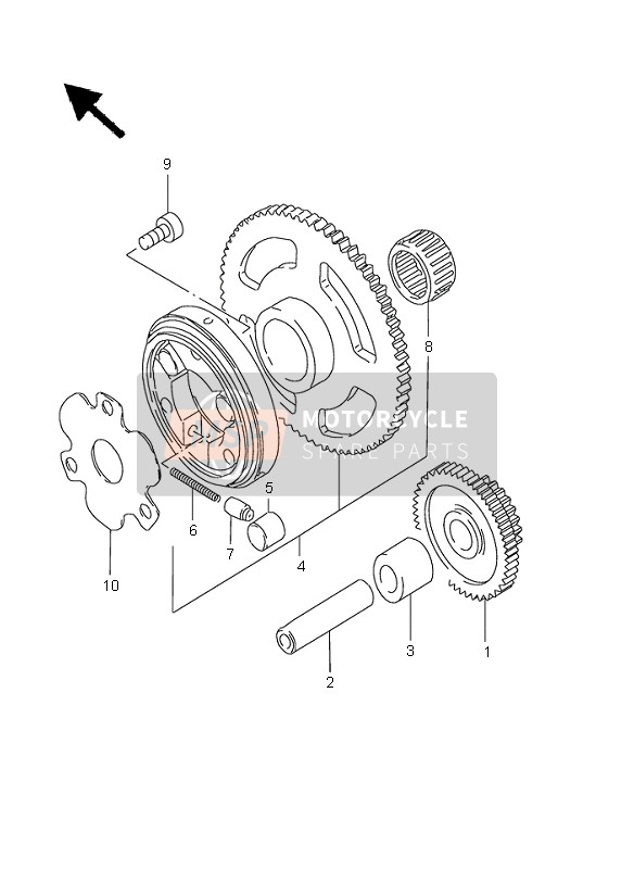 Suzuki GN125E 1995 Starter Clutch for a 1995 Suzuki GN125E