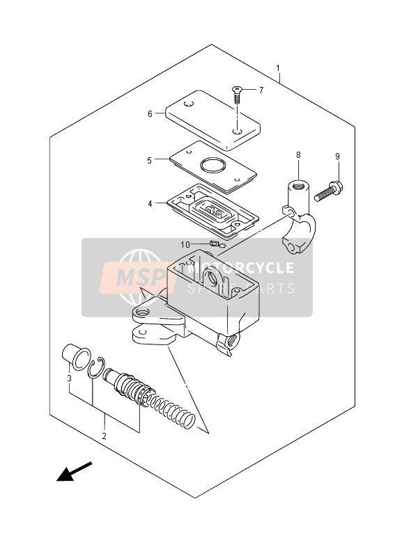 Pompa freno anteriore (GSF650UA)