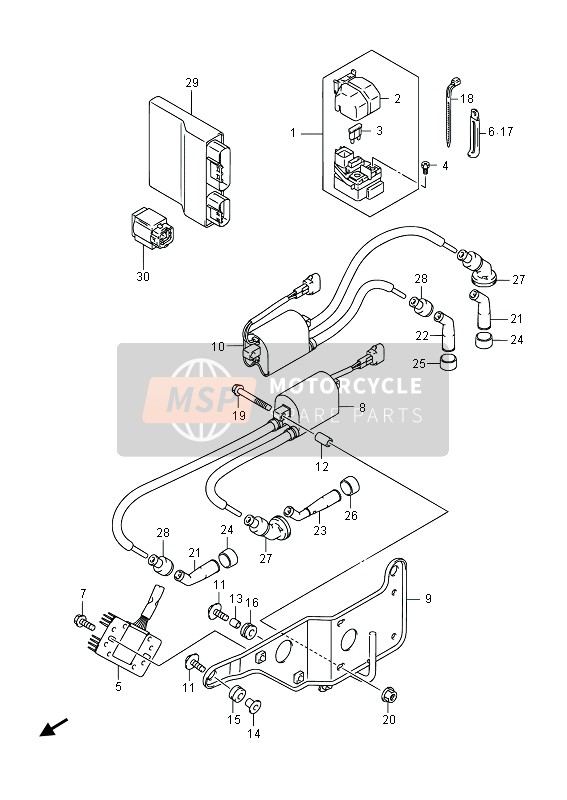 Suzuki SFV650(A) GLADIUS 2014 Electrical (SFV650UA) for a 2014 Suzuki SFV650(A) GLADIUS