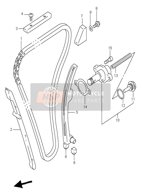 Suzuki RF900R 1997 Cam Chain for a 1997 Suzuki RF900R