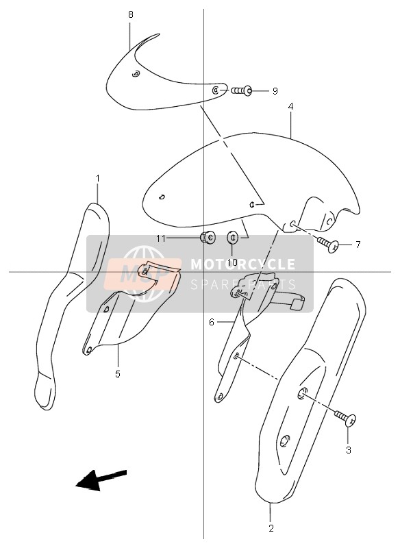 5311106F10Y0R, Fender, Front (Red), Suzuki, 0