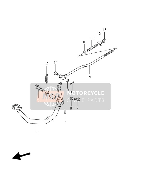 Suzuki GN125E 1995 BREMSE HINTEN für ein 1995 Suzuki GN125E