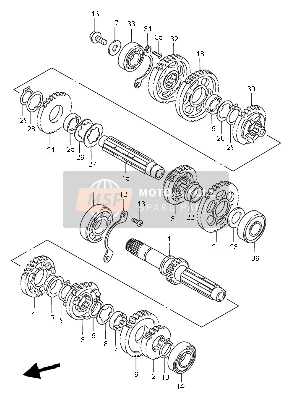 Suzuki VS800 INTRUDER 1998 Transmission for a 1998 Suzuki VS800 INTRUDER