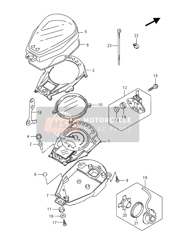 Speedometer (VL800B E19)