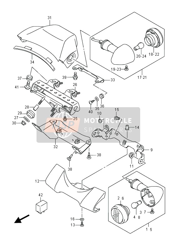 Lampe de clignotant (VL800B E19)