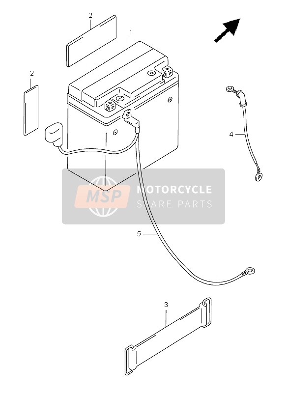 Suzuki GZ125 MARAUDER 2002 Battery for a 2002 Suzuki GZ125 MARAUDER