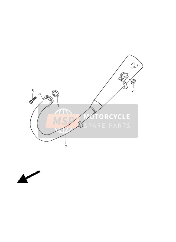 Suzuki GN125E 1998 Silencieux pour un 1998 Suzuki GN125E