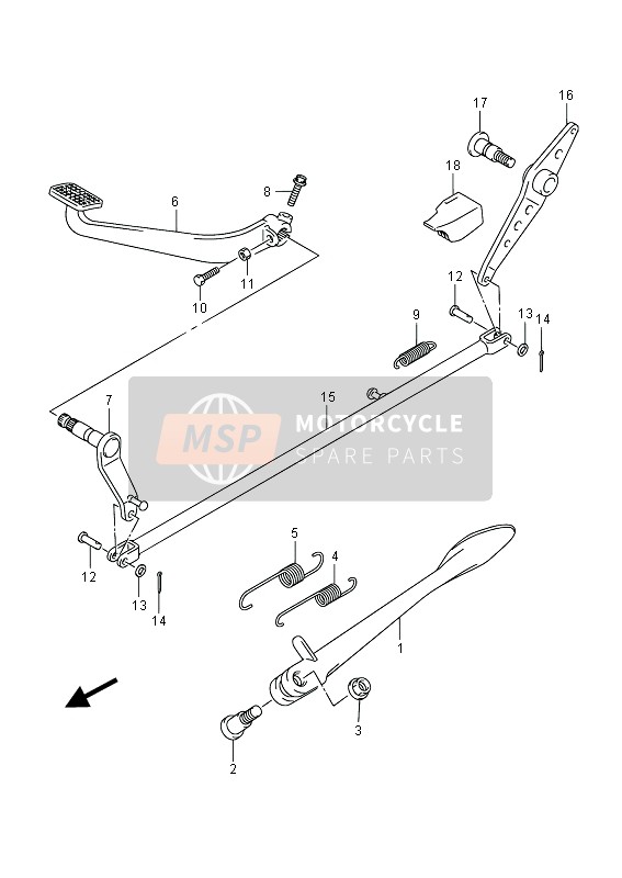 Suzuki VZ800 INTRUDER 2014 Stand for a 2014 Suzuki VZ800 INTRUDER