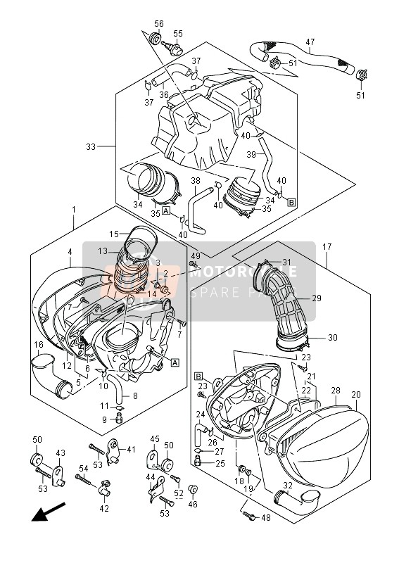 Suzuki VZR1800 (M1800) INTRUDER 2014 Purificateur d'air pour un 2014 Suzuki VZR1800 (M1800) INTRUDER