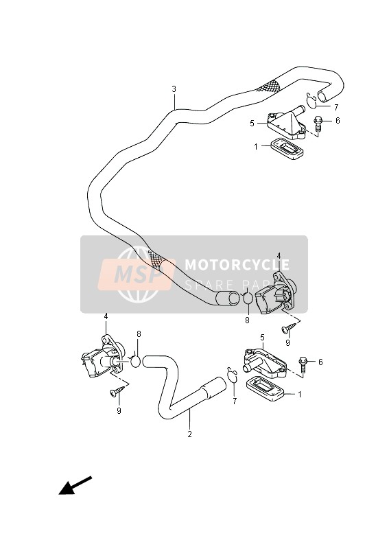 Suzuki VZR1800 (M1800) INTRUDER 2014 SEKUNDÄRLUFT für ein 2014 Suzuki VZR1800 (M1800) INTRUDER