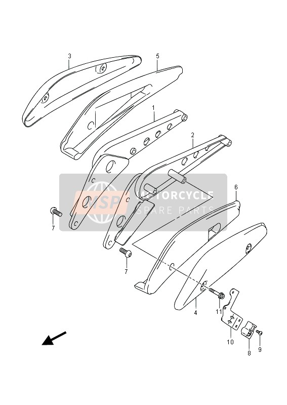 Suzuki VZR1800 (M1800) INTRUDER 2014 Frame Handle Grip for a 2014 Suzuki VZR1800 (M1800) INTRUDER